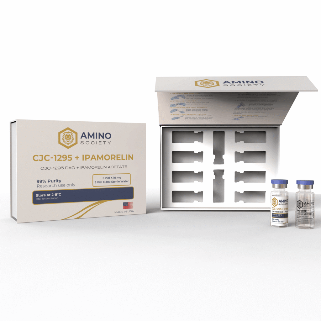 CJC-1295 + Ipamorelin research compound — 10mg, lyophilised