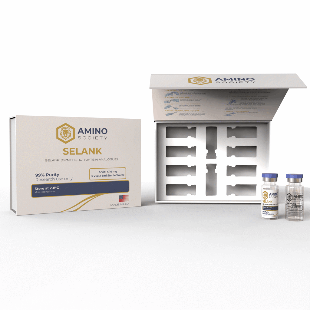 Selank research compound — 10mg, lyophilised