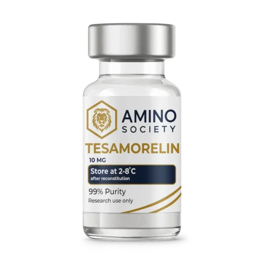 Amino Society Tesamorelin 10mg research peptide vial