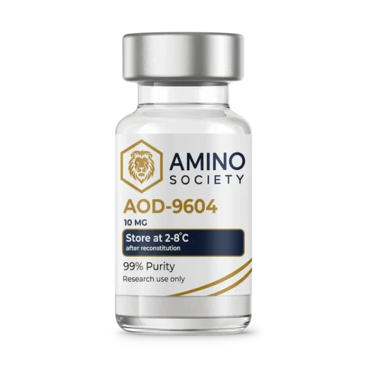 Amino Society AOD-9604 10mg research peptide vial